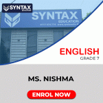English by Ms. Nishma Grade 7
