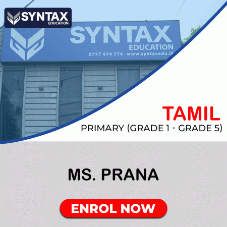 Tamil by Ms. Prana Grade 1-5