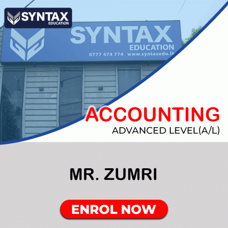 Accounting by Mr. Zumri Advanced Level (A/L) 2026 (Revision)