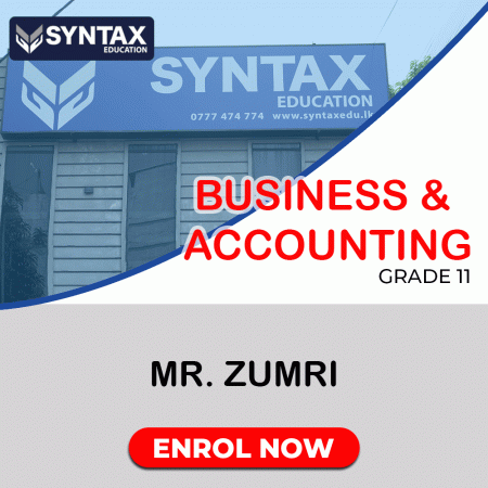 Business & Accounting by Mr. Zumri Grade 11