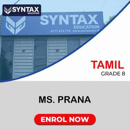 Tamil by Ms. Prana Grade 8