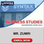 Business Studies by Mr. Zumri Zunoon Advanced Level (A/L) 2026 (Revision)
