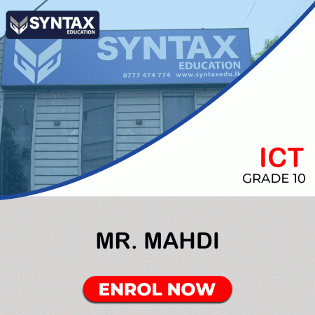 ICT by Mr. Mahdi Grade 10