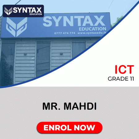 ICT by Mr. Mahdi Grade 11
