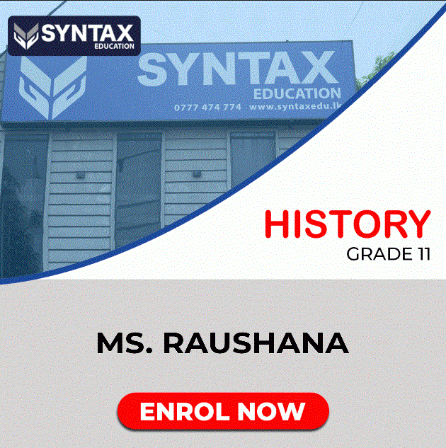 History by Ms. Raushana Grade 11 (Online)