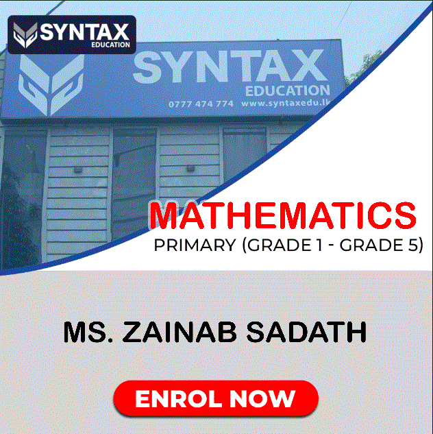Mathematics by Ms. Zainab Sadath Grade 1-5