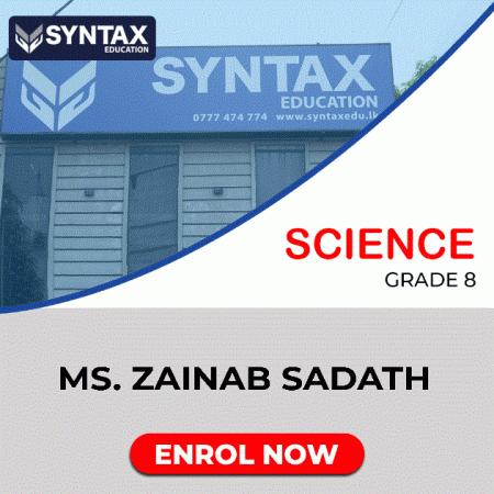 Science by Ms. Zainab Sadath Grade 8