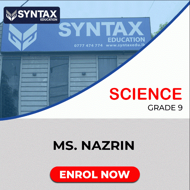 Science by Ms. Nazrin Grade 9 (Online)