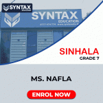 Sinhala by Ms. Nafla Grade 7