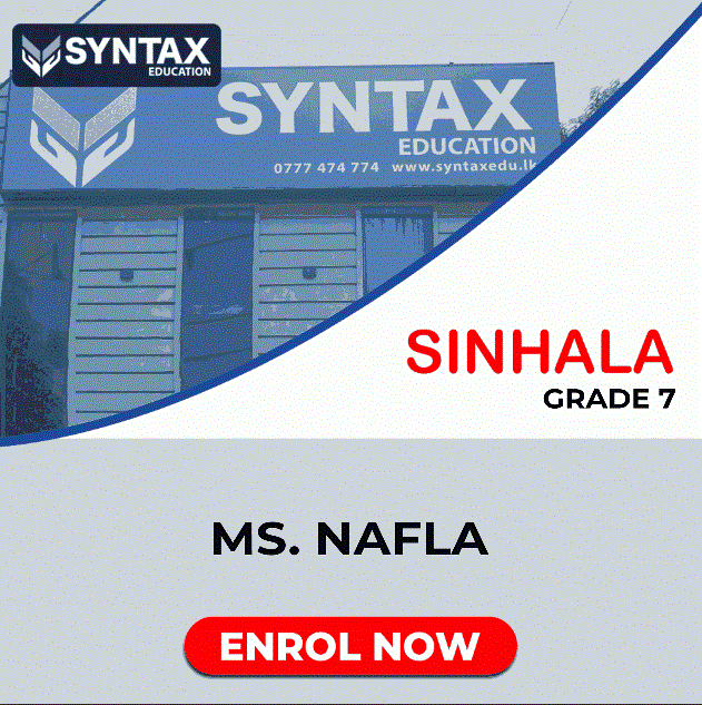 Sinhala by Ms. Nafla Grade 7