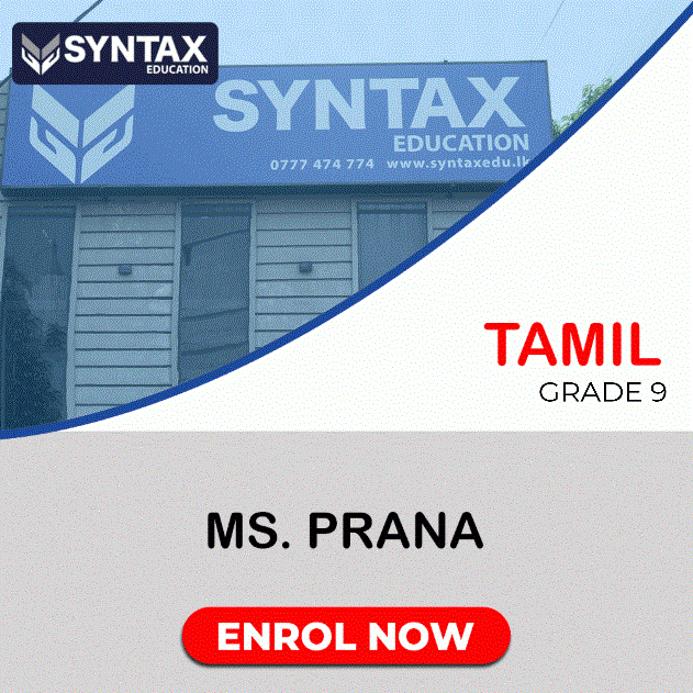 Tamil by Ms. Prana Grade 9